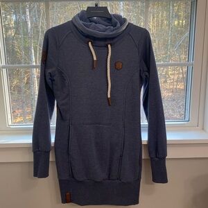 Naketano tunic sweatshirt with cowl neck